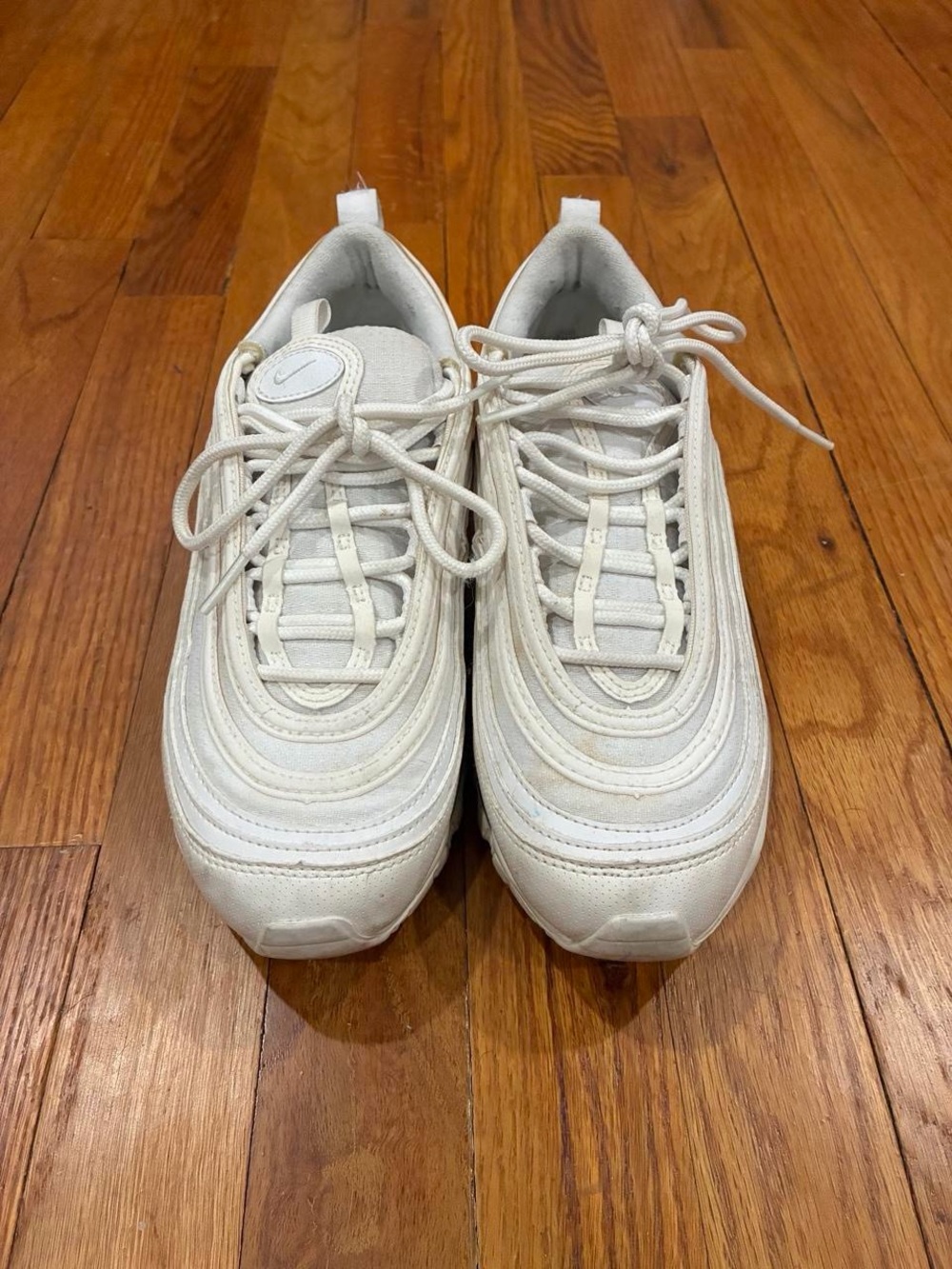 Nike Air Max 97’s Cream/White Sneakers - Low-Top Lace-Up